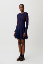 Short knitted skater dress
