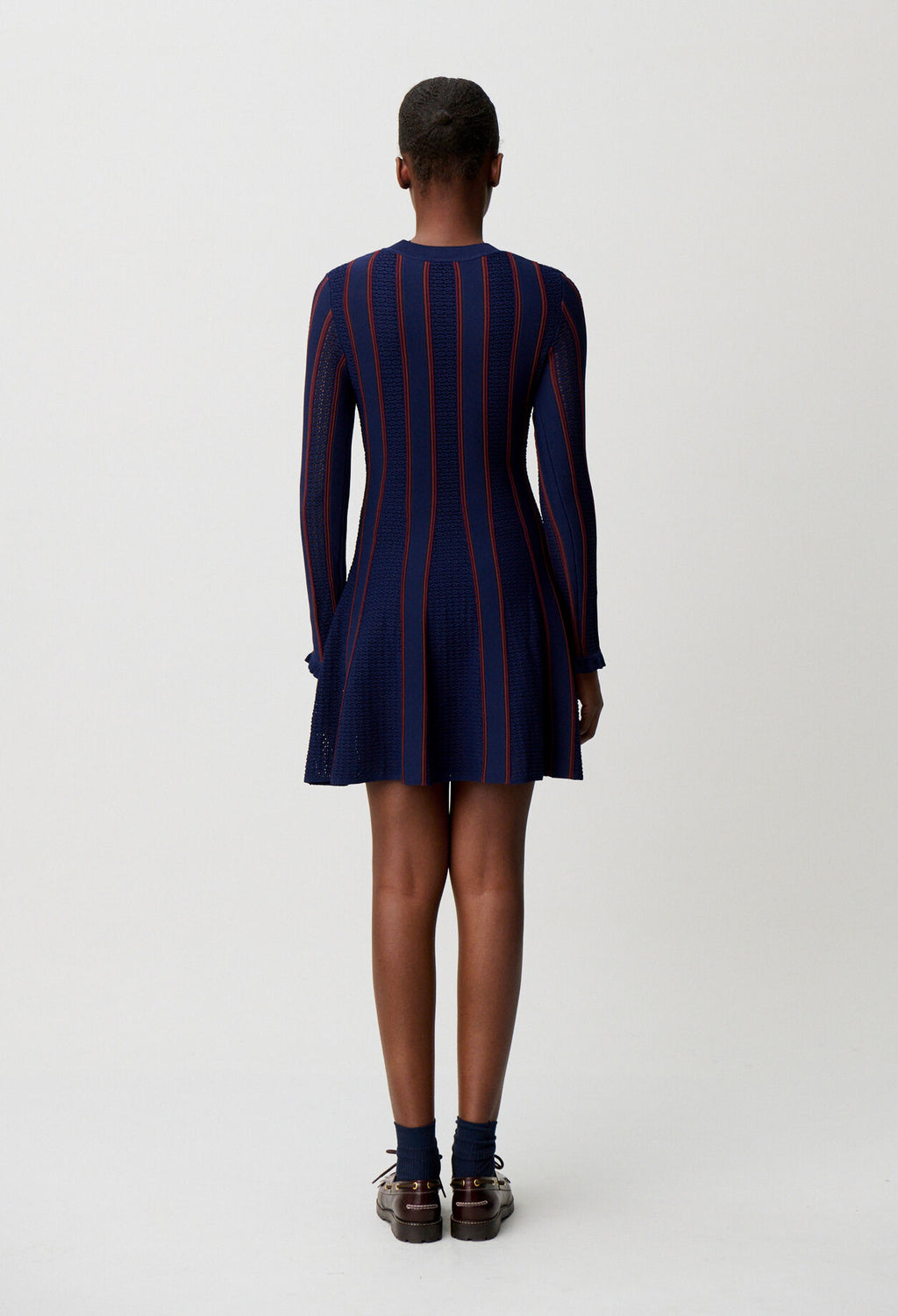 Short knitted skater dress