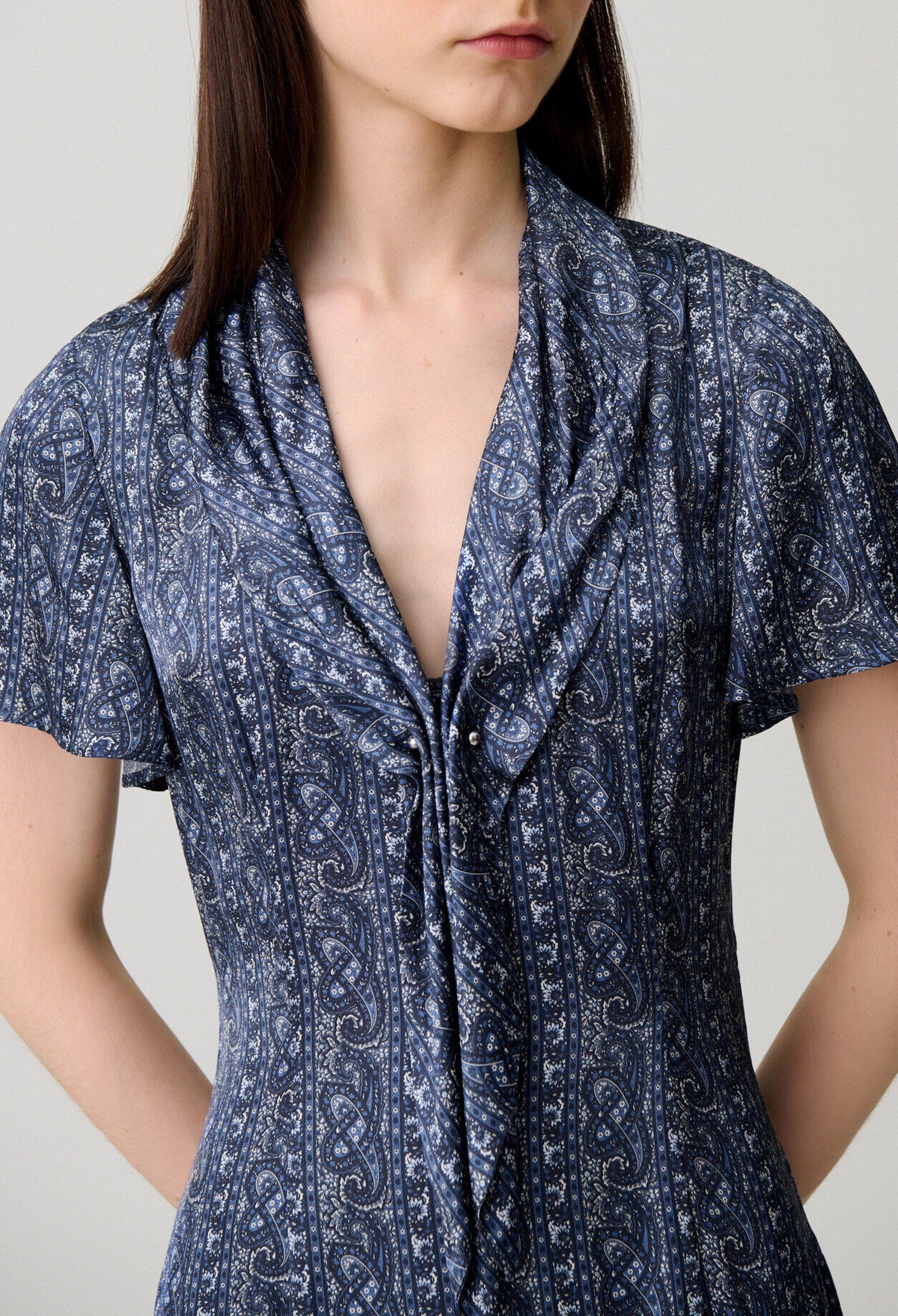 Flowy printed dress