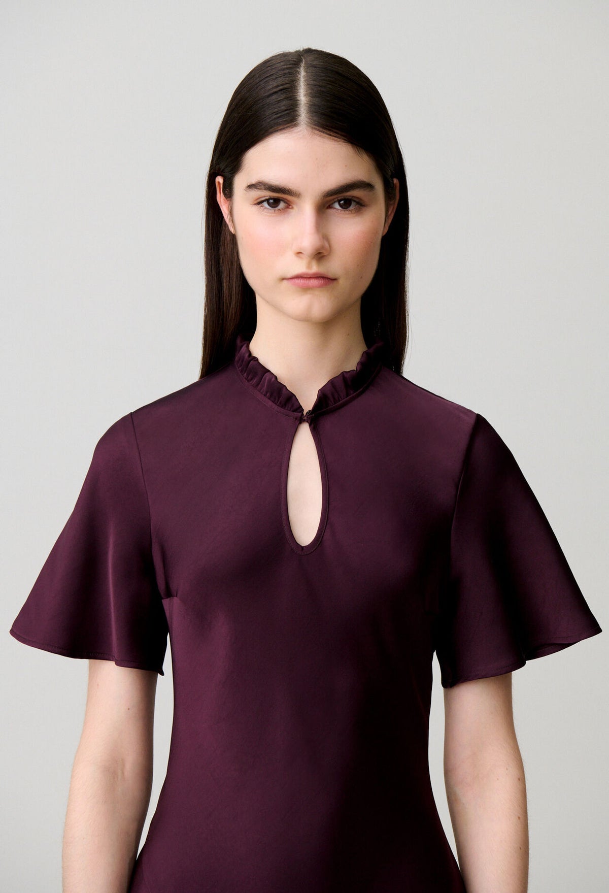 Flowy Victorian collar dress