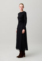Bi-material t-shirt dress
