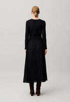 Bi-material t-shirt dress