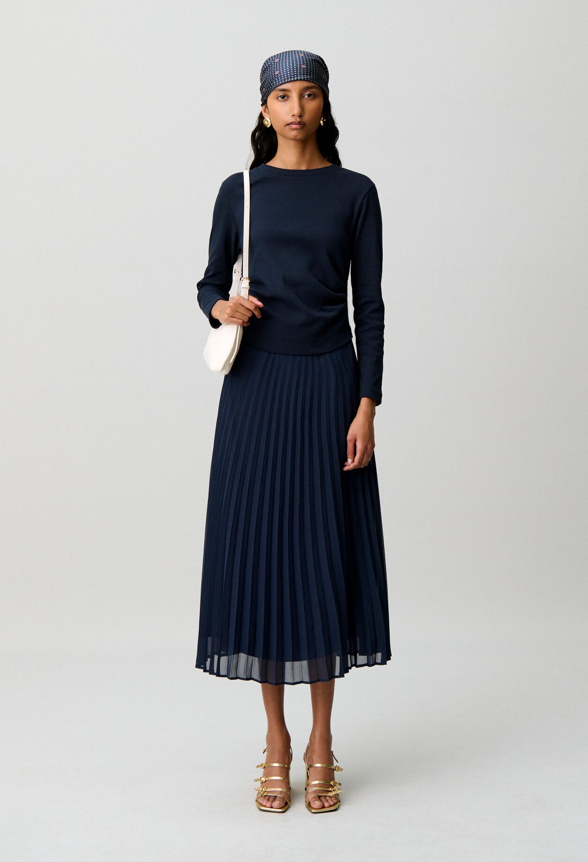 Bi-material t-shirt dress
