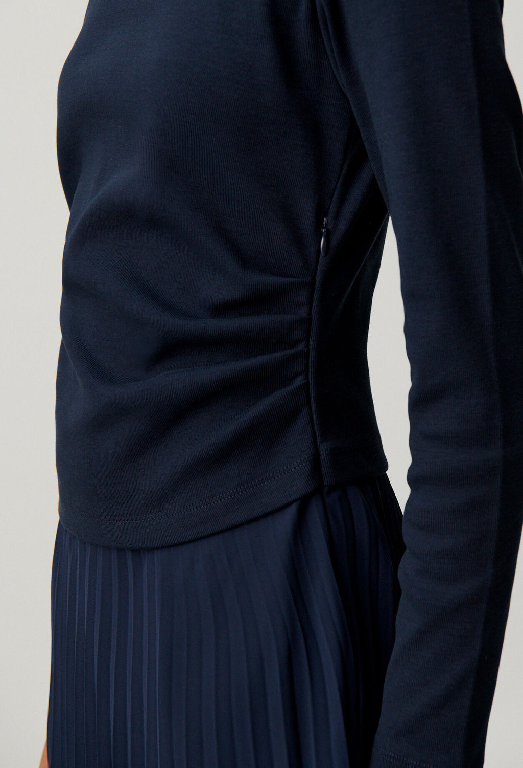 Bi-material t-shirt dress