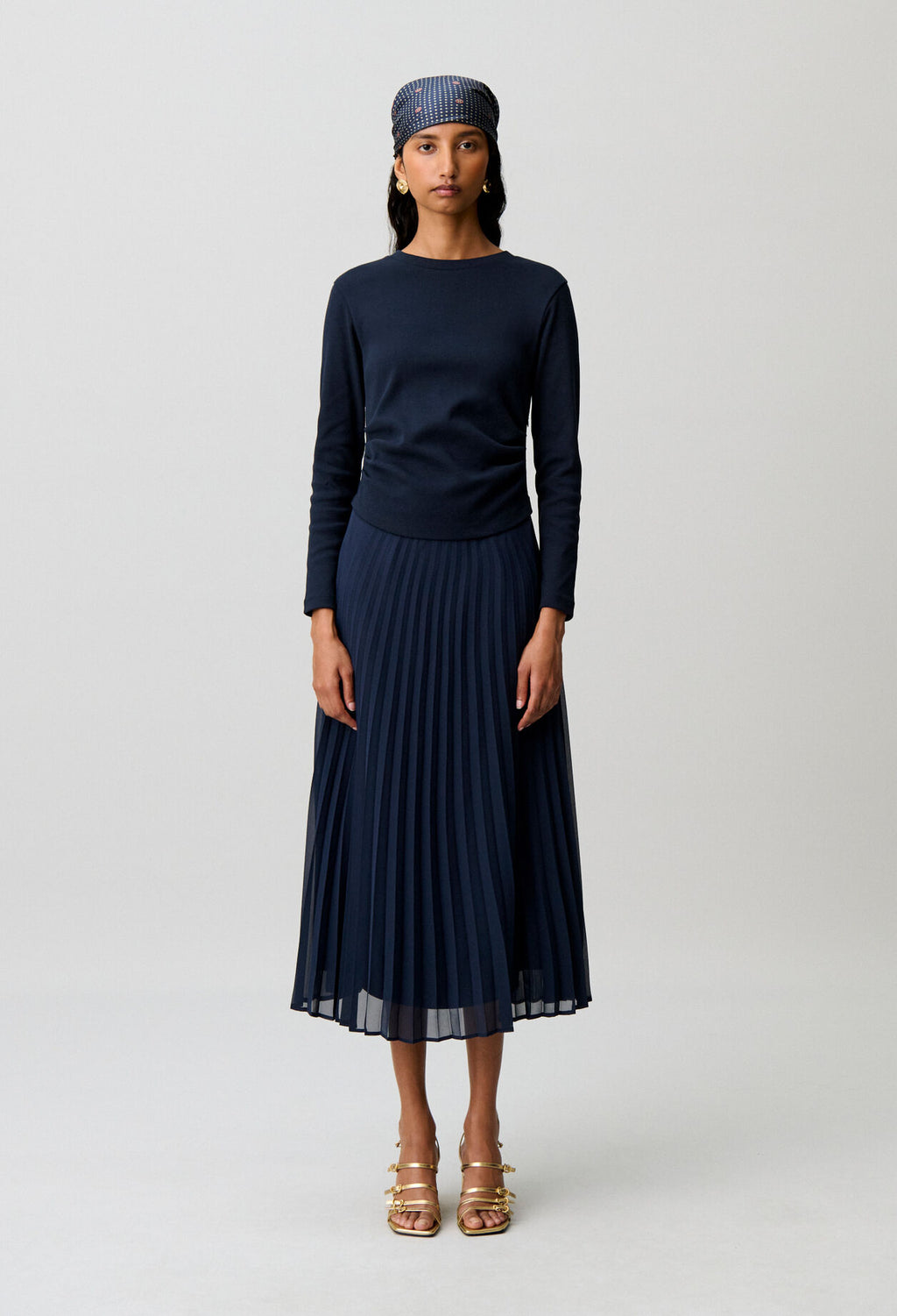Bi-material t-shirt dress