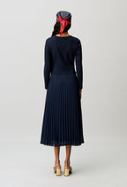 Bi-material t-shirt dress