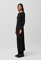 Long fitted jersey dress