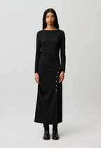 Long fitted jersey dress