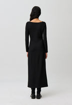 Long fitted jersey dress