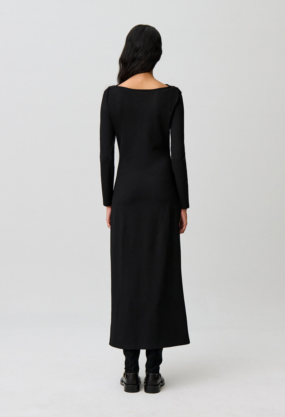 Long fitted jersey dress