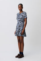 Flowy printed short dress
