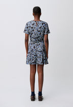 Flowy printed short dress
