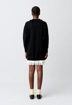 Satin and lace jumper dress