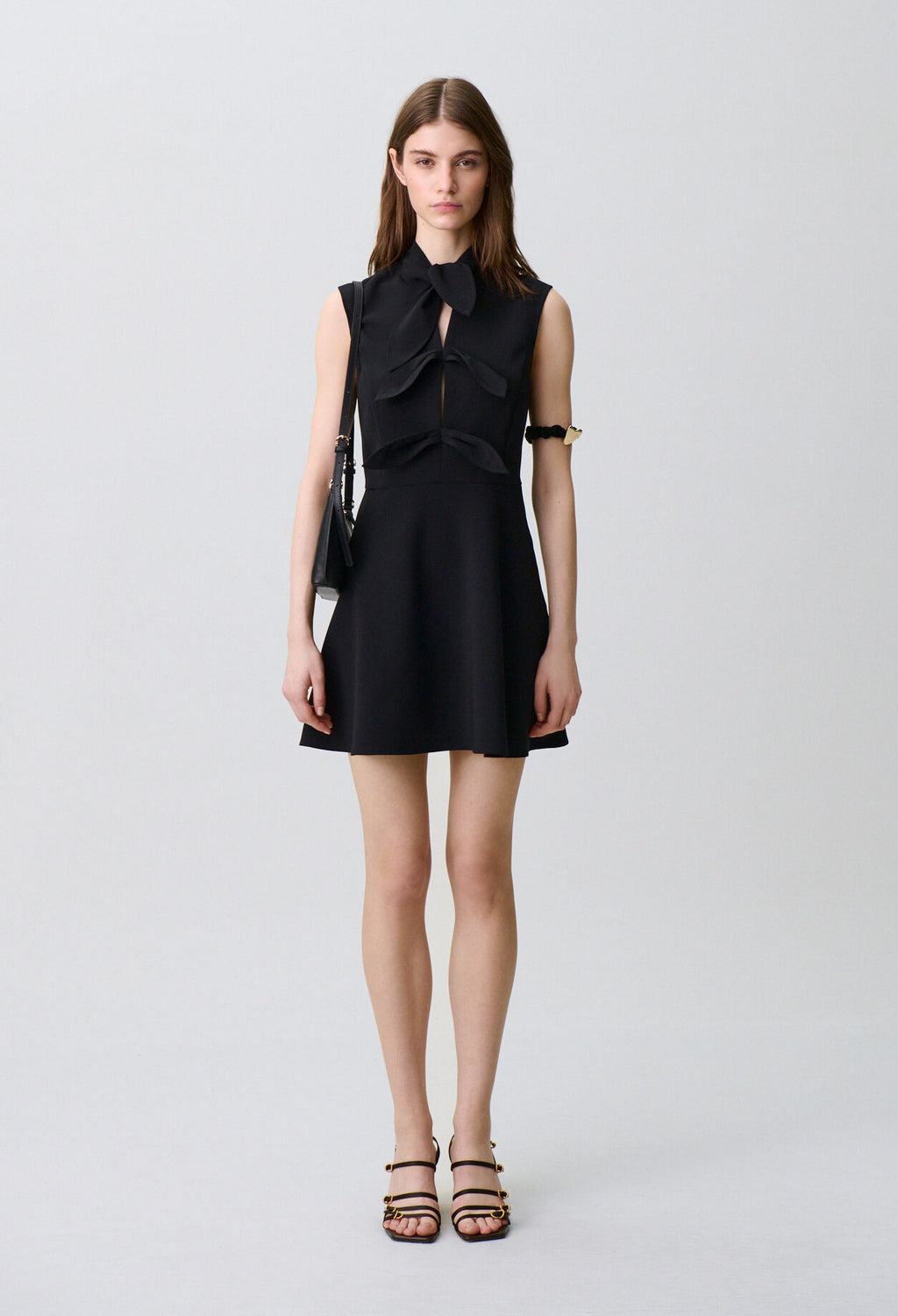 Short tie-neck dress
