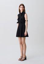 Short tie-neck dress