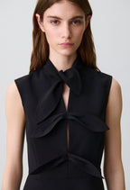 Short tie-neck dress