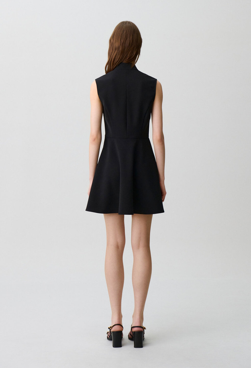 Short tie-neck dress