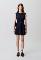 Fitted wool blend dress
