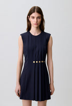 Fitted wool blend dress
