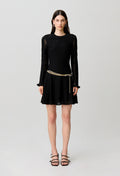 Lurex knitted skater dress