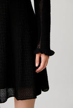 Lurex knitted skater dress