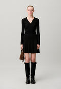 Short fine-knit dress