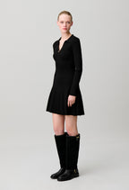 Short fine-knit dress