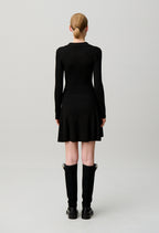 Short fine-knit dress