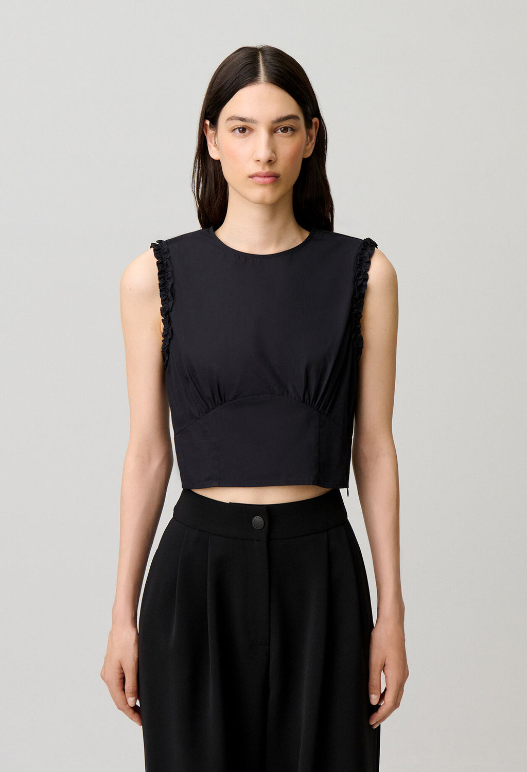 Ruffled crop top