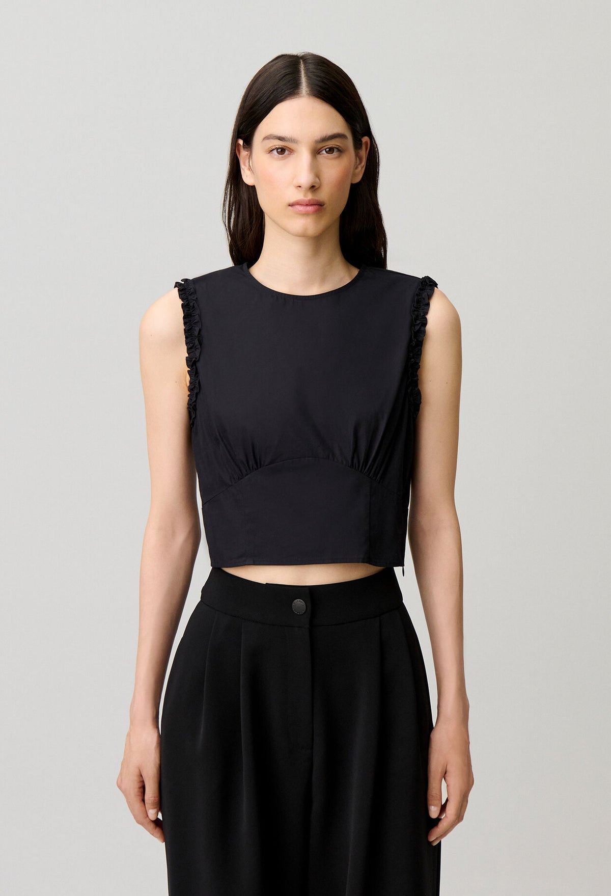 Ruffled crop top