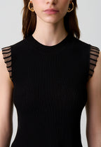 High neck knit top