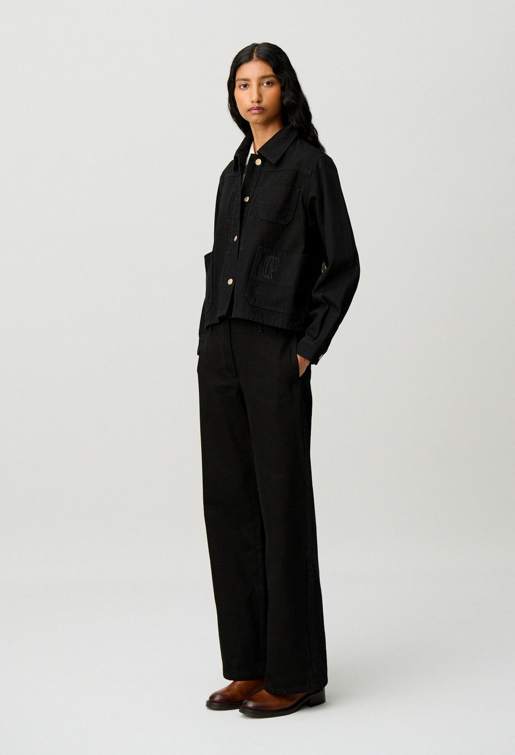Denim worker jacket