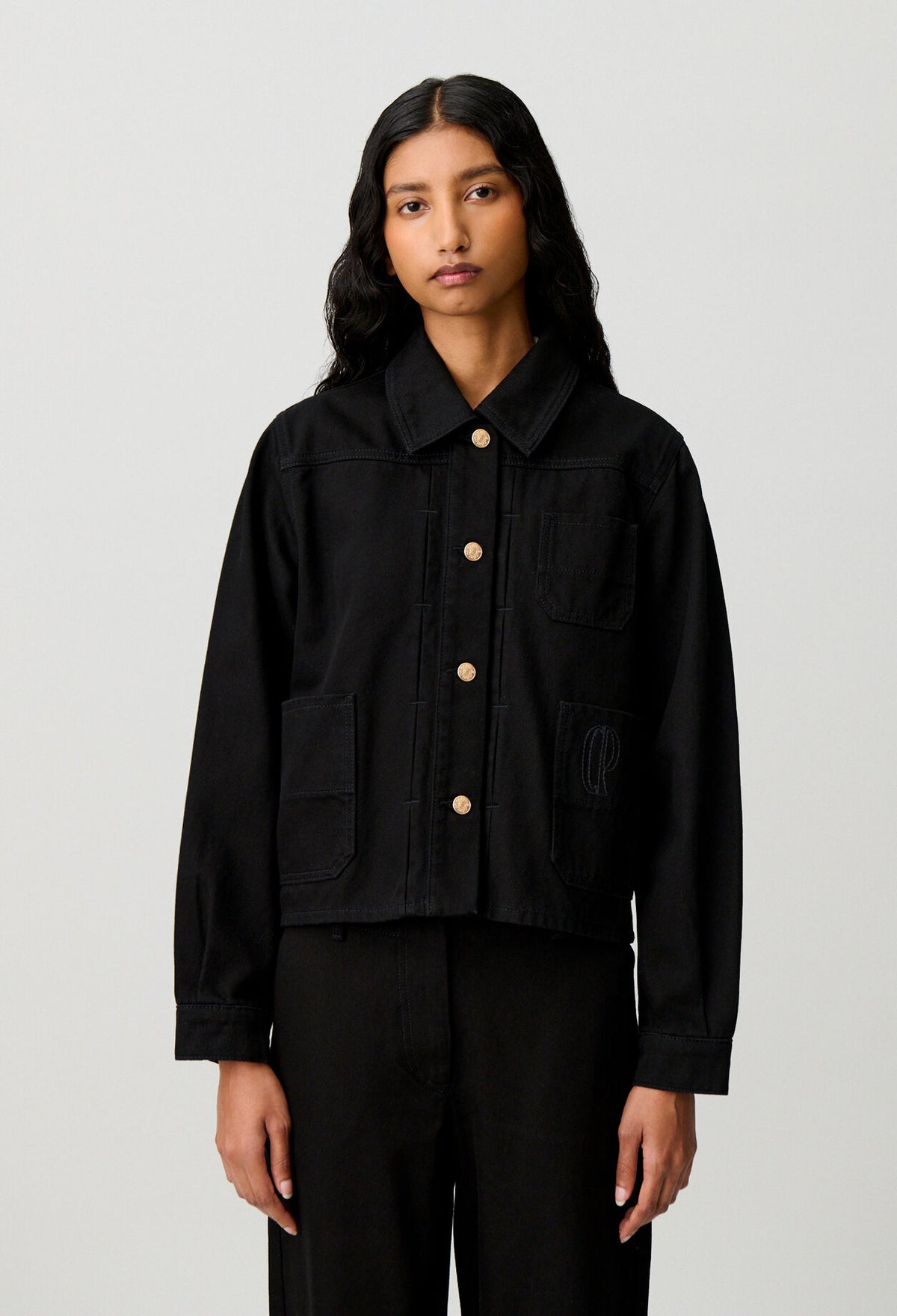 Denim worker jacket