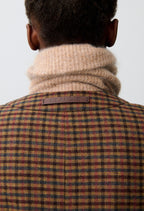 Straight checked jacket
